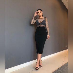 🛍️SHEER SPARKLE TOP WORN ONCE